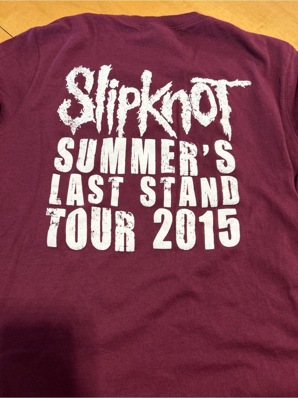 Slipknot Women's Long Sleeve Tour Tee in Maroon